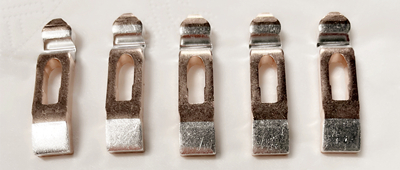 Tramvay nəzarətçiləri üçün istifadə edilən gümüş kontaktlar